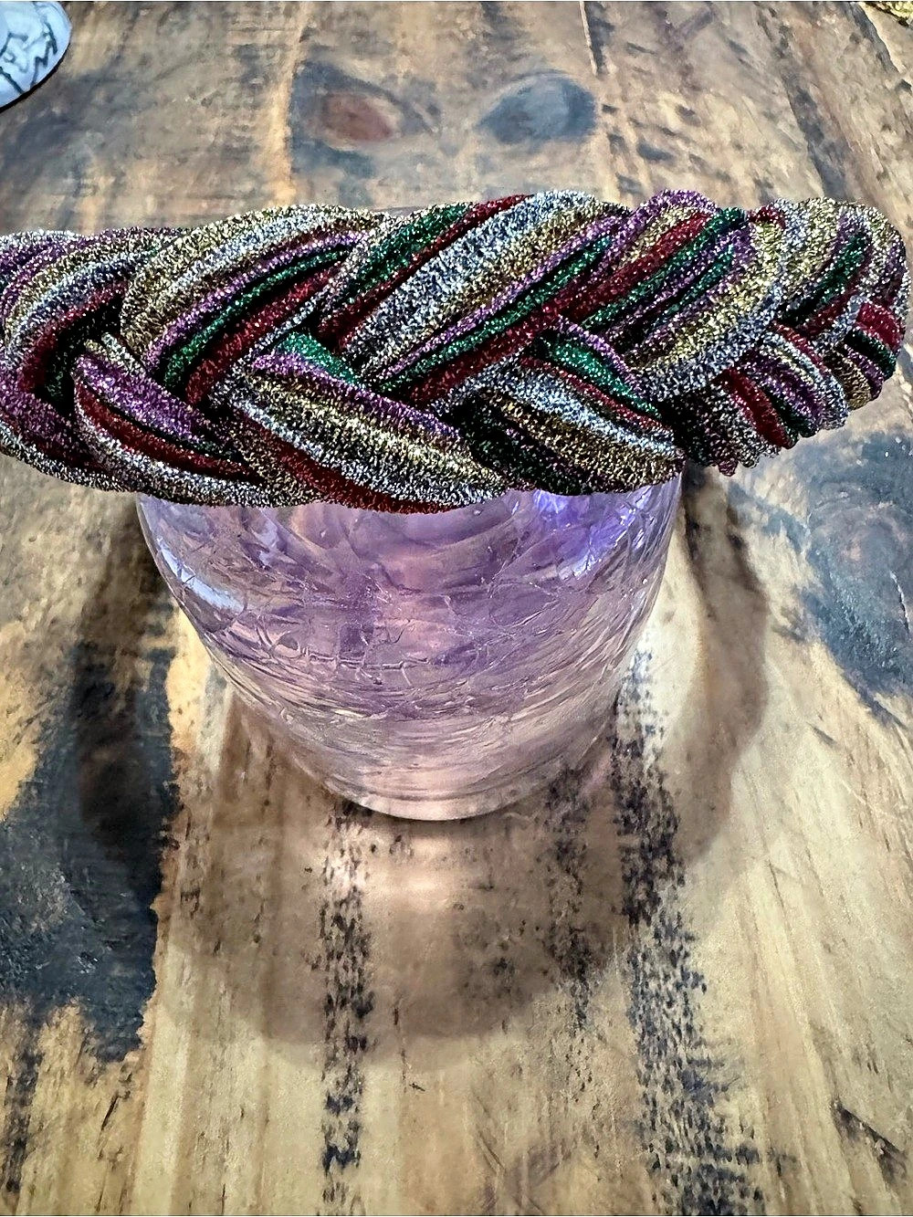 Brianna Cannon Multicolor Embellished Braided Headband